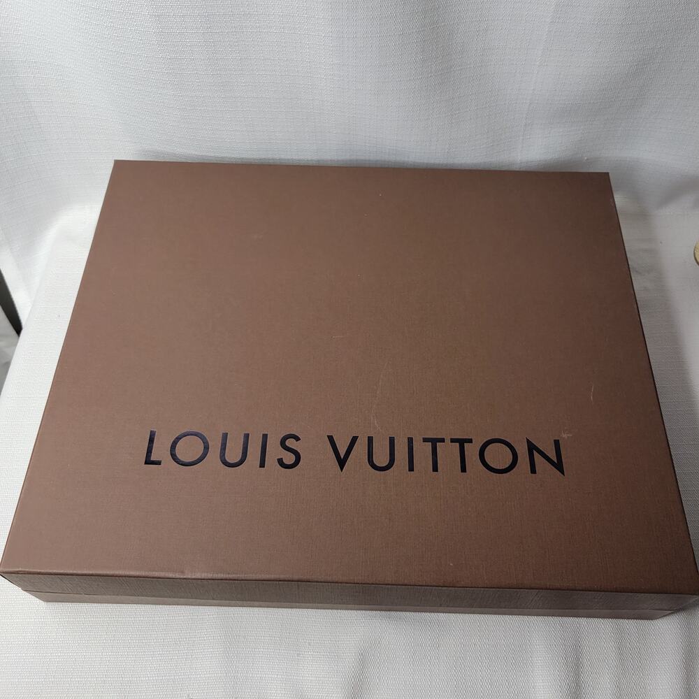 Louis Vuitton Authentic Brown Gift Box 17 x 14 x 4.5"